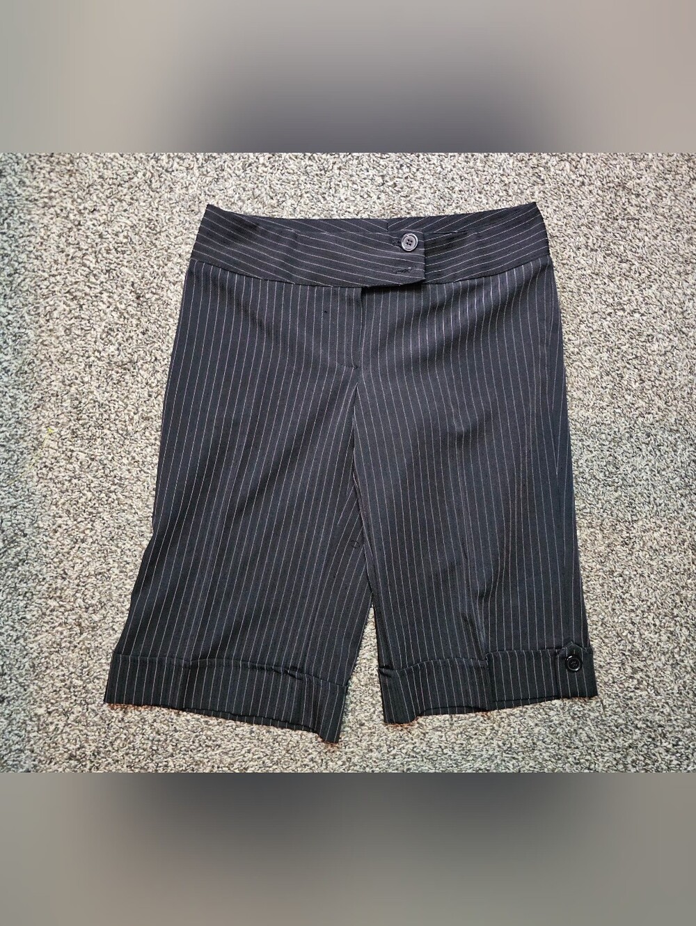 Vintage Spring Street Goth Emo Pinstripe Shorts sz Small
